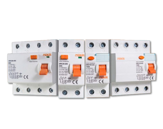 Interruptor Diferencial Residual 40A Serie DRC Metaltex. - 4 Polos - 300mA