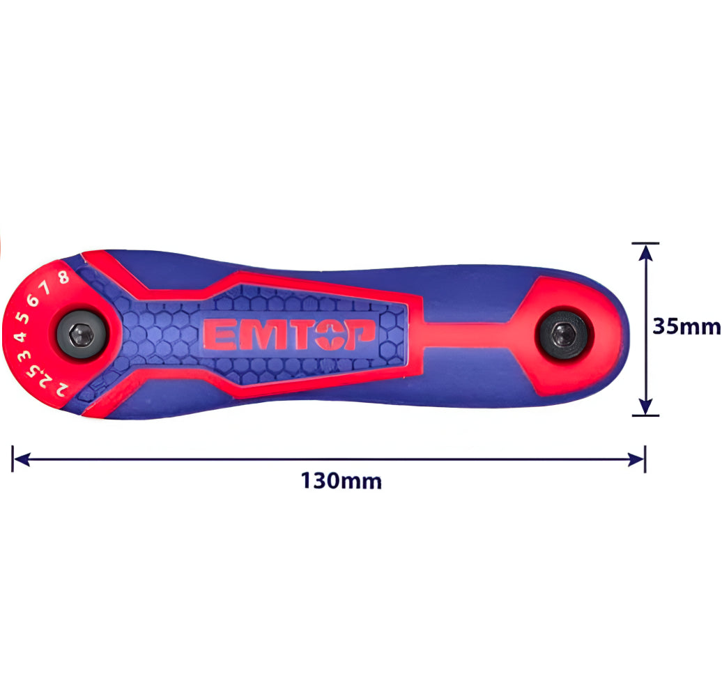 Colección de Herramientas Llave Hexagonal Red Plegables – Emtop