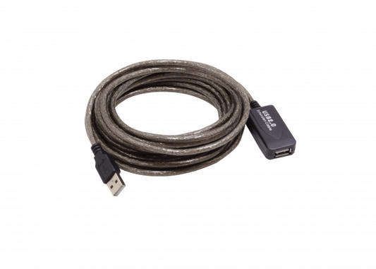 UEX-5 Cable Alargador USB2.0 5 metros A-Macho A-Hembra AM-AH Extensor Activo 500cm