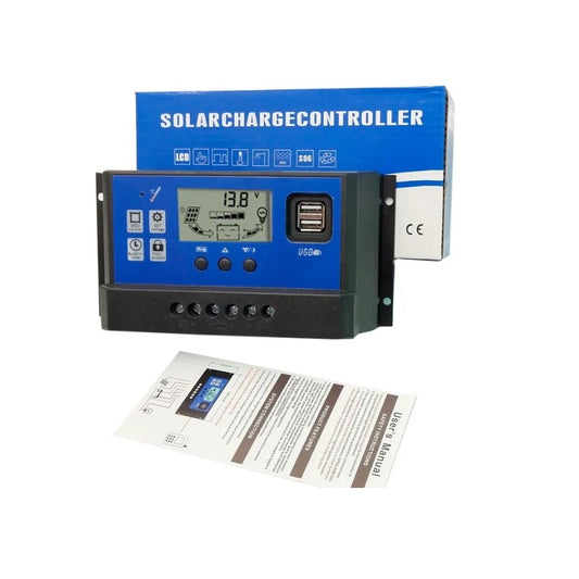 Controlador de Carga Fotovoltaica Automático 12V/24V 10A