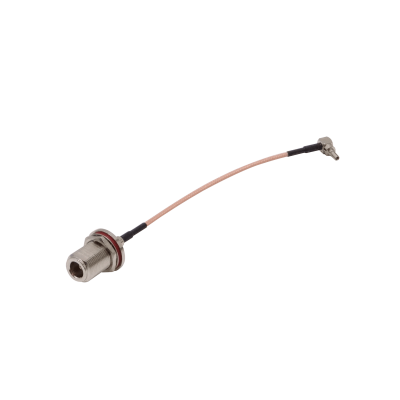 CA-NH9M. Cable coaxial con conector N hembra a CRC9 de 13 centímetros