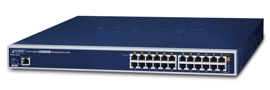 Concentrador de Inyector Administrado PoE+ IEEE 802.3at Gigabit de 12 Puertos (360 Vatios)
