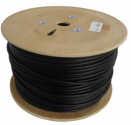 CBXAL-SN2 LINKMADE Cable de Cobre Unifilar Cat6A S/FTP Exterior PE Negro 200mt en Caja