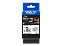 Brother Cinta ID Flexibles negro sobre blanco 12 mm Sumin
