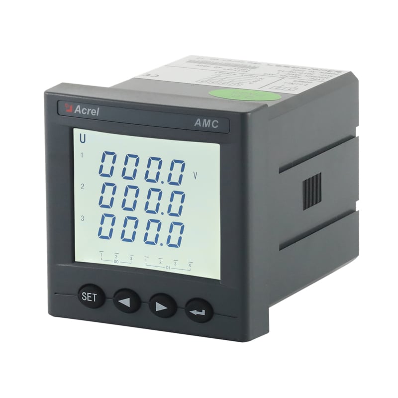 Medidor de energía multifunción compacto RS485 para panel - 96x96mm