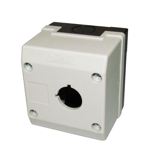 Caja plástica para botoneras de 22mm serie TN2-B - Amarillo - 1 Hueco