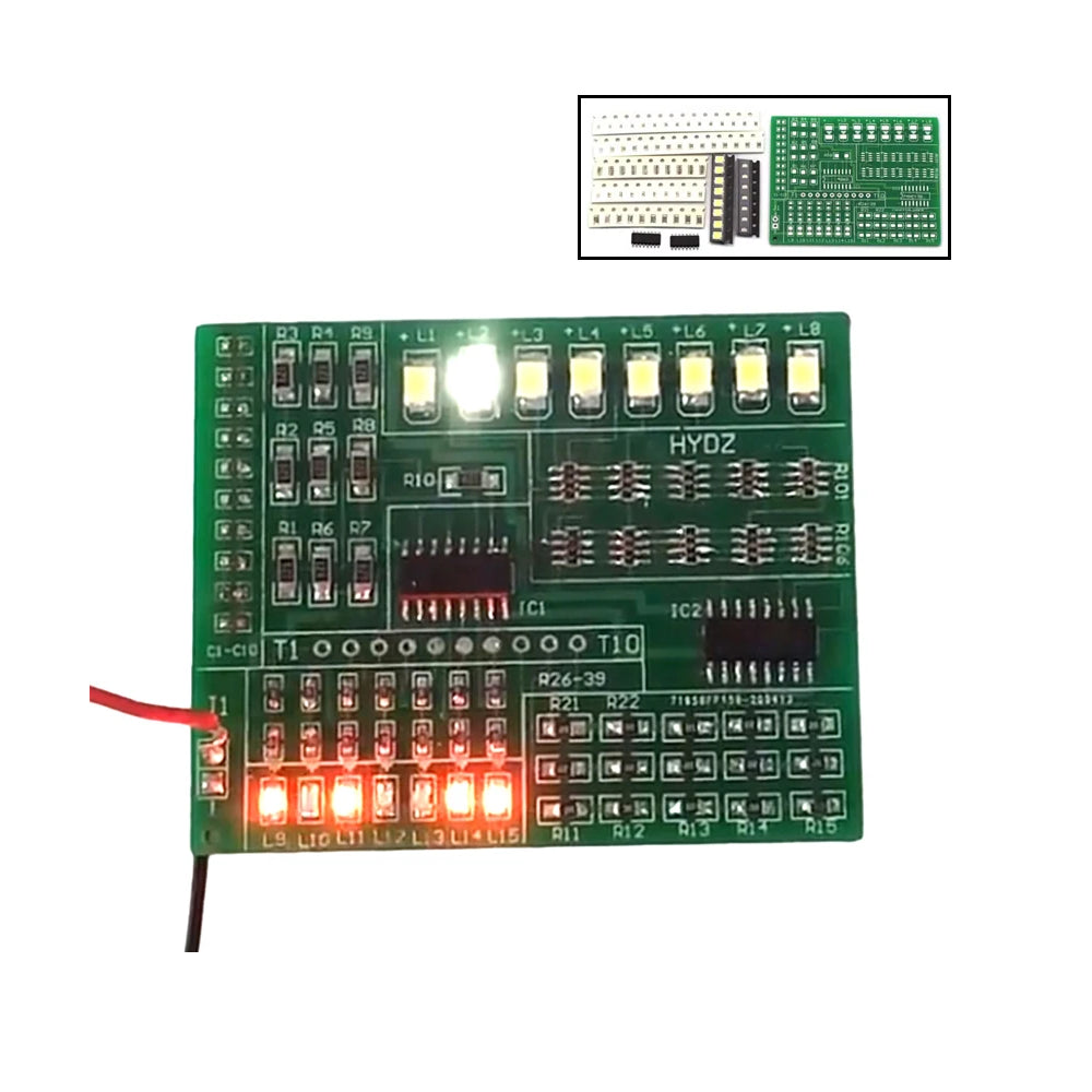 Conjunto de Componentes Electrónicos 1801 SMT SMD para Capacitación en Soldadura