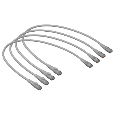 CP6G-06-4. LINKMADE 4 piezas 60cm CAT6 GRIS LSZH Latiguillo de red moldeado Multifilar 4x0,6m