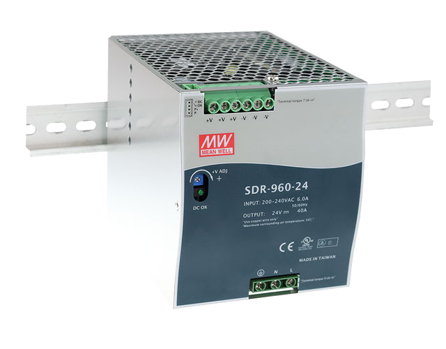 Fuente de poder Riel DIN 960W metal SDR-960 - 48V