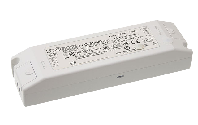 Driver LED plástico voltaje 30W PLC-30 - 9V