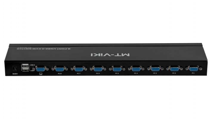ERU-108 MINITAR Consola KVM para Rack 8 Puertos PC/Servidor USB/VGA Necesita Cables ECAB-2 y ECAB-3