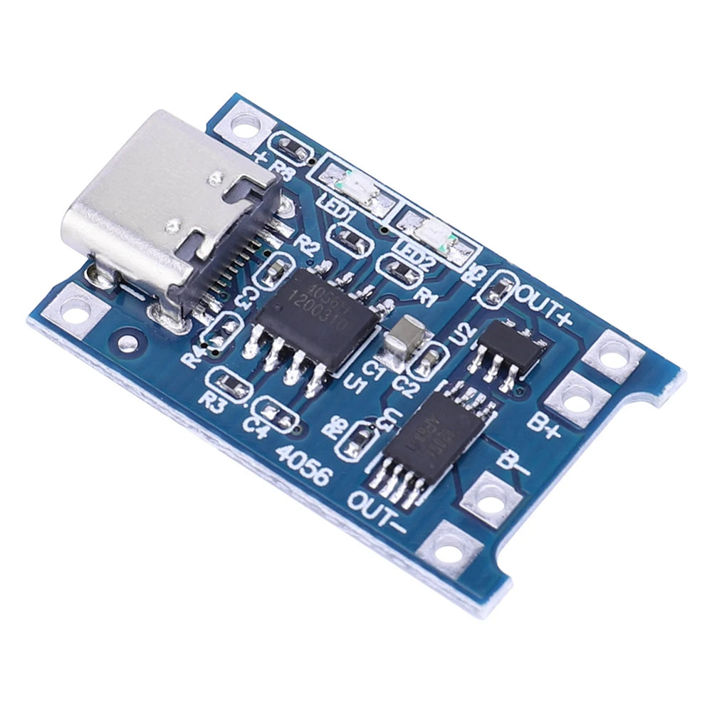 Unidad Cargadora 5V 1A con Conector Tipo-C USB e Integración de Protección para Batería Litio