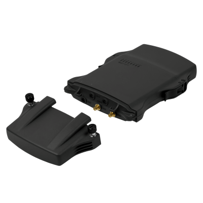 NETMETAL5-2P Router MIKROTIK de exterior con radio 2x2 a 27 dBm, 2 conectores RP-SMA, 1 ranura Mini-PCIe, 1 SIM, puerto Gigabit Ethernet, 1 SFP y 1 USB