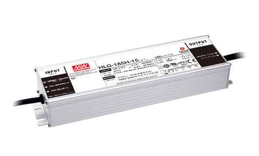 Driver LED carcasa metálica voltaje 185W HLG-185H - Fija - 12V