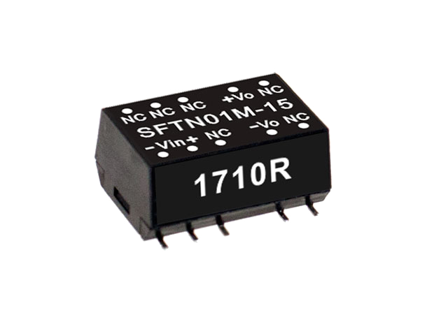 Conversor DC-DC SMD no regulado 1W SFTN01 - 10.8 a 13.2VDC - 9V