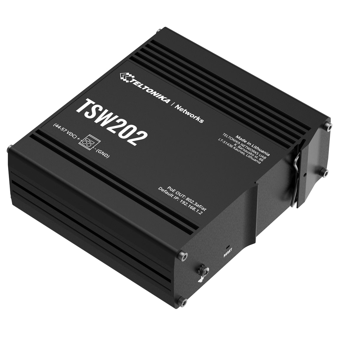 Conmutador de Red Industrial con Alimentación PoE Teltónika TSW202