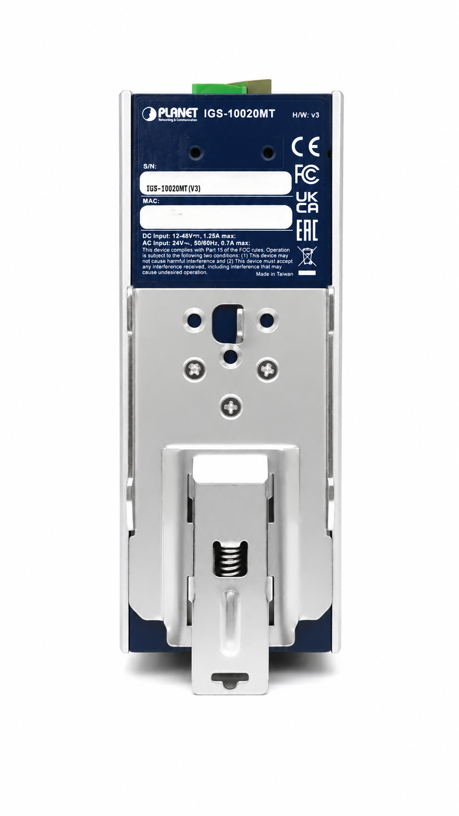Switch Gigabit Administrado Industrial de 8 Puertos 10/100/1000T + 2 Puertos 1G/2.5G SFP (-40~75 Grados C)