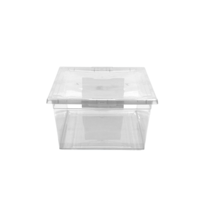 PLA-6 WENCO Recipiente con Cubierta 6Lts Transparente 21x34cm 11cm-Altura Rectangular