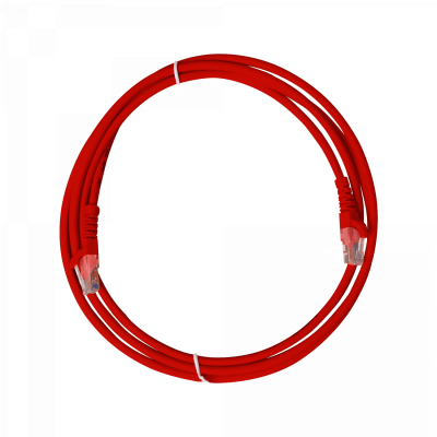 CP6CR-20L LINKMADE Cable de Red Cruzado Cat6 Rojo U/UTP 2 Metros Patch Cord CrossOver 568A/568B