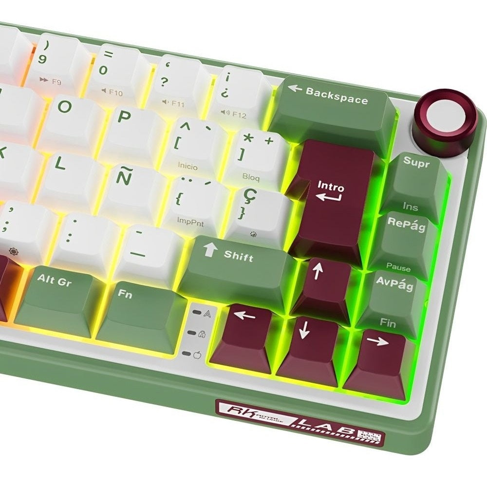 Teclado de Switches Mecánicos RK R65 Arena Verde 65% Distribución Hispana – Royal Kludge