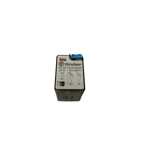 Relé de Aplicación Industrial 2 Vías Intercambiables 10A 12Vcc – Finder
