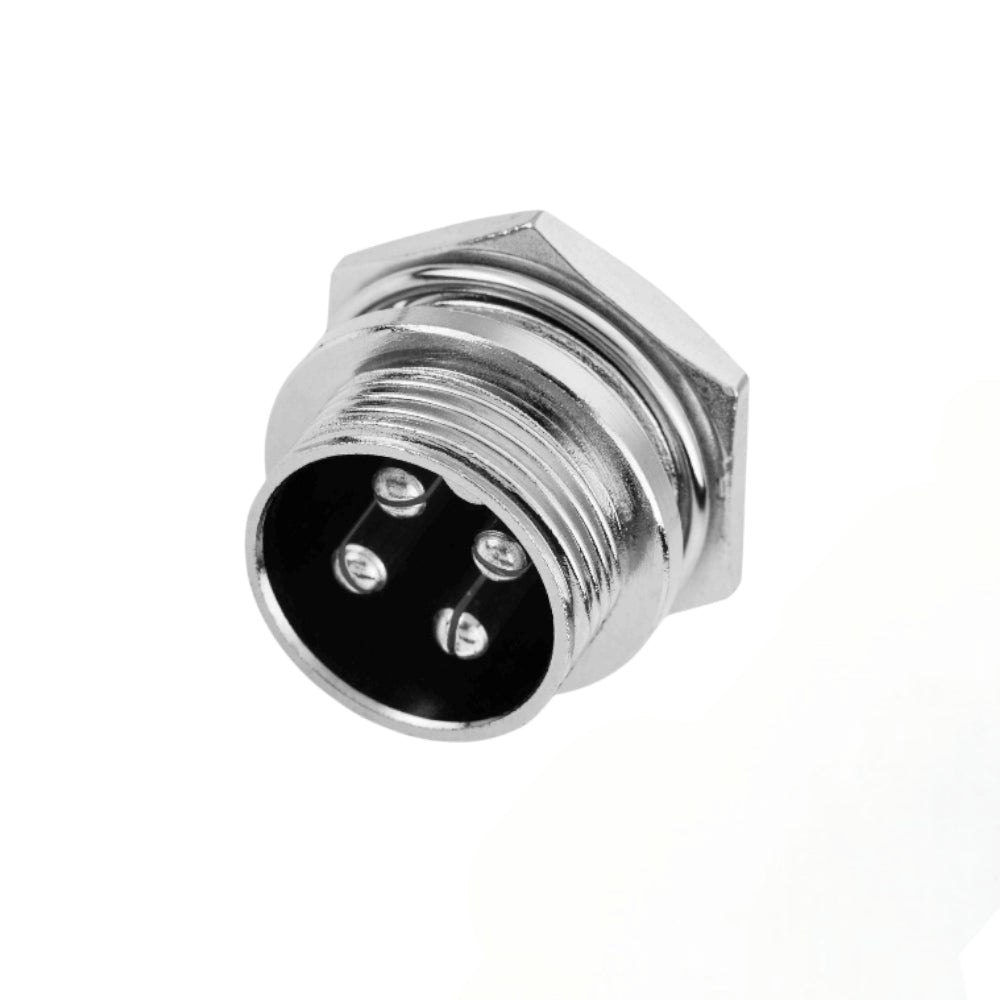 Acoplador de tablero tipo plug de 4 terminales Gx16-4B