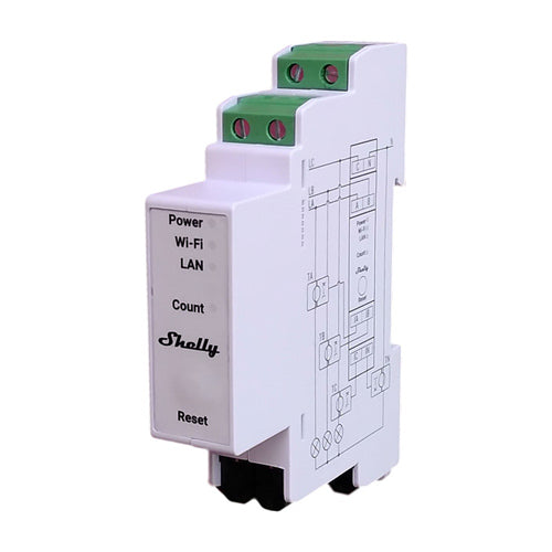 Shelly Pro 3EM-3CT63 - Medidor de Energía Trifásico con CT de 63 A
