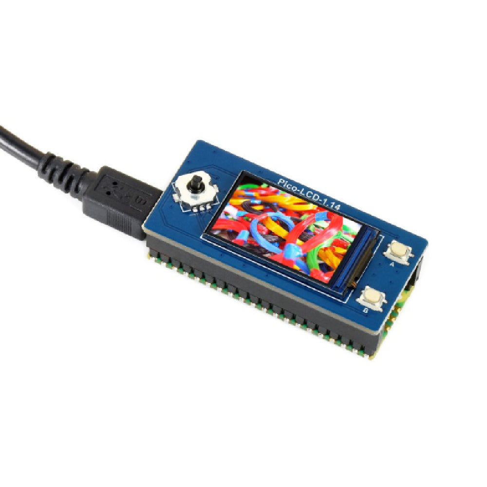 Pantalla de Cristal Líquido de 1,14" para Raspberry Pi Pico con 65K tonalidades de color, resolución 240×135 e interfaz SPI