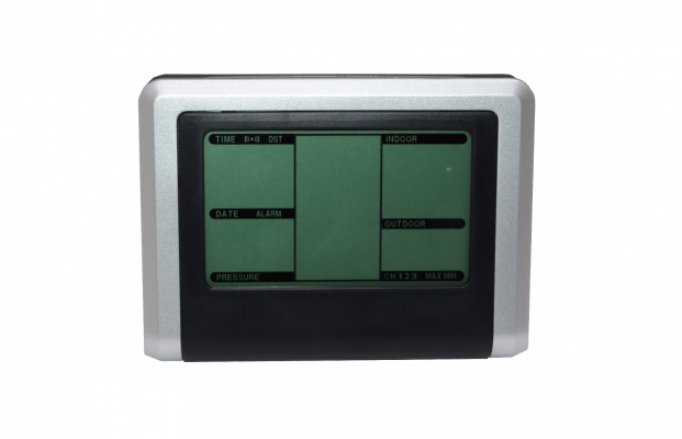WH1250 Barómetro 2-Temperatura Humedad Cronómetro 2-AA/2-AAA Pequeña Central Meteorológica 433MHz