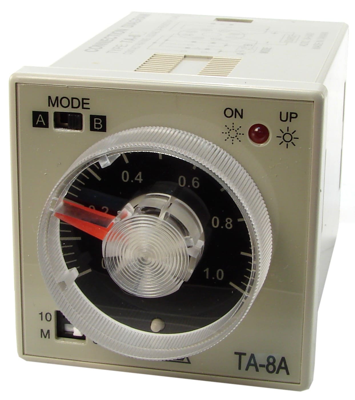 Relé temporizador análogo 48x48mm 24-240VAC/DC TA8 - 0-3/0-30 SEG/MIN