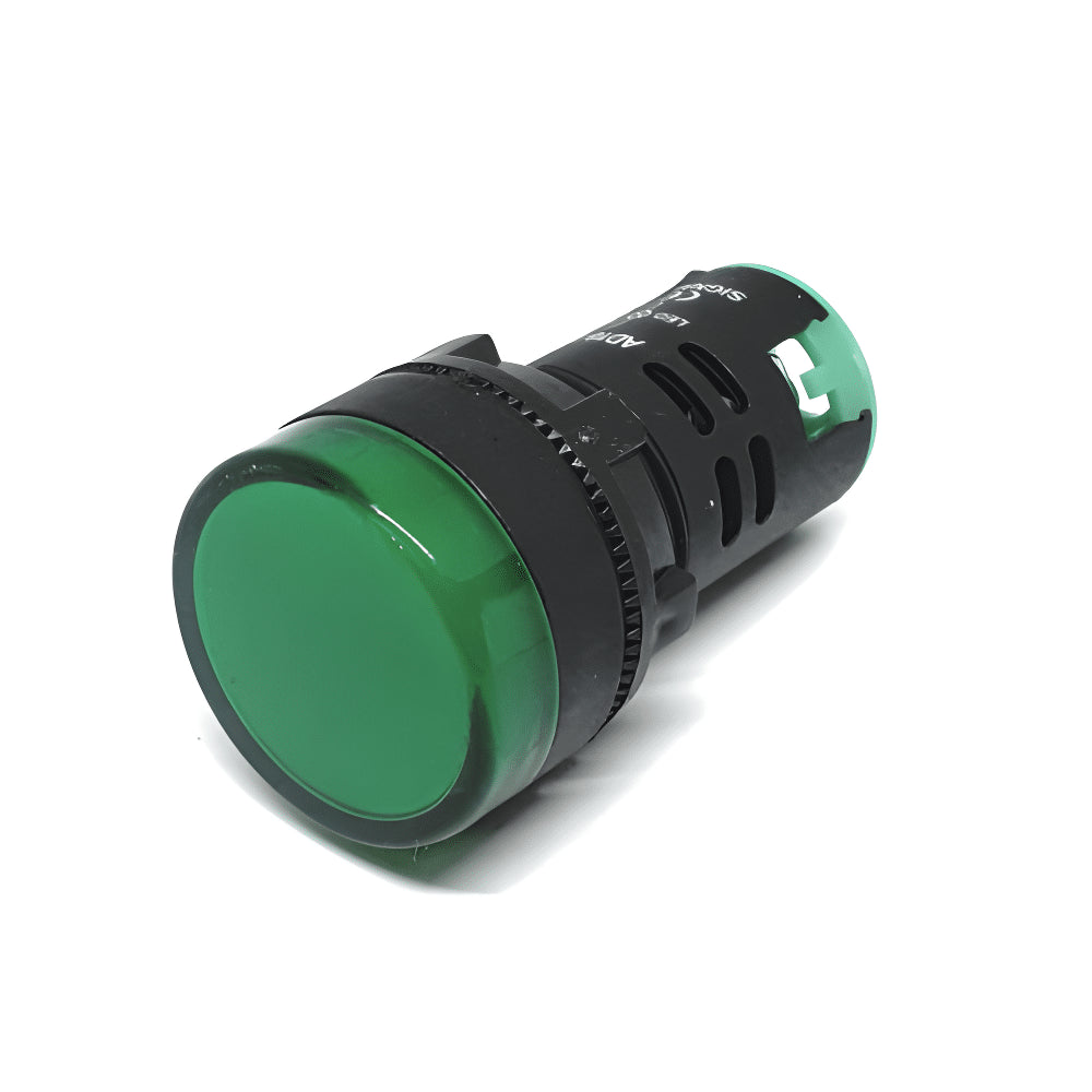 Indicador Luminoso LED 22mm 24V de Color Verde