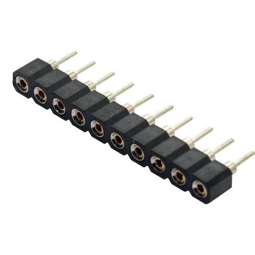 Barra de pines torneados paso 2.54mm 2 a 40 vías serie BPI - 40 pines