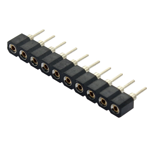 Barra de pines torneados paso 2.54mm 2 a 40 vías serie BPI - 24 pines