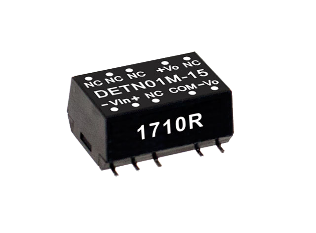 Conversor DC-DC SMD no regulado 1W DETN01 - 4.5 a 5.5VDC - ±15V