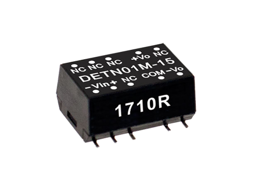 Conversor DC-DC SMD no regulado 1W DETN01 - 21.6 a 26.4VDC - ±12V