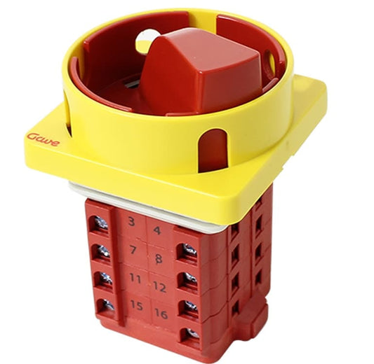 Llave conmutadora para panel tierra temporal 3 posiciones frontal serie XT563 - 70A