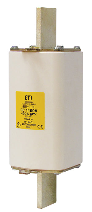 Fusible NH1XL gPV 125A/1500V DC UL marca ETI
