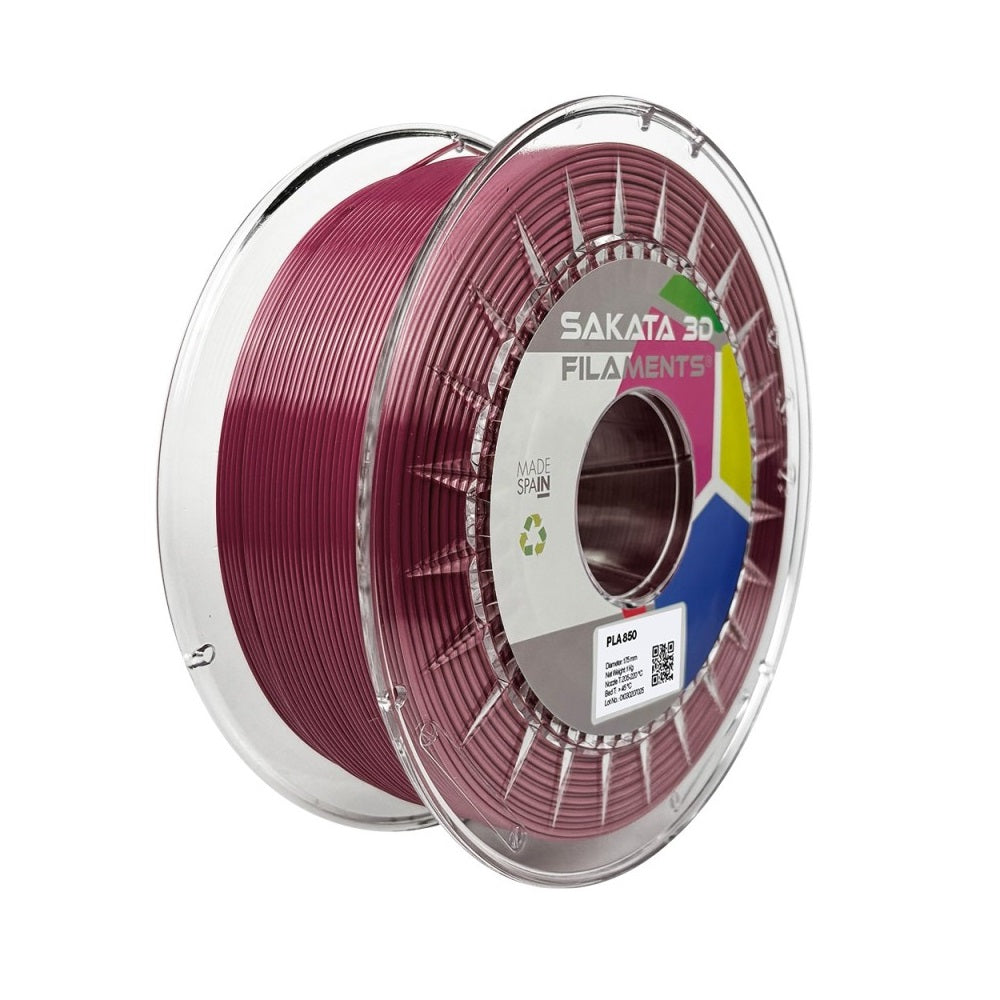 Filamento PLA 850 tono sedoso vino de 1.75mm y 1kg – Sakata 3D
