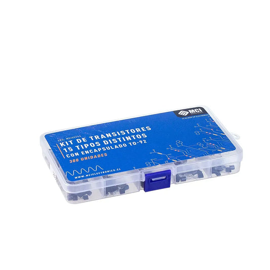 Colección de 15 Variedades de Transistores con Formato TO-92, Cantidad Total 300 Piezas