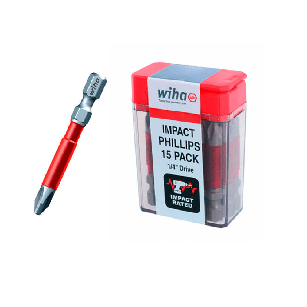 Destornillador Power Terminator PH2, 50MM, Lote 15 Piezas