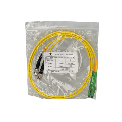 JFSBT1. 1 metro SM LC/APC a ST/UPC Monomodo Dúplex Latiguillo de Fibra 3.0mm 9/125