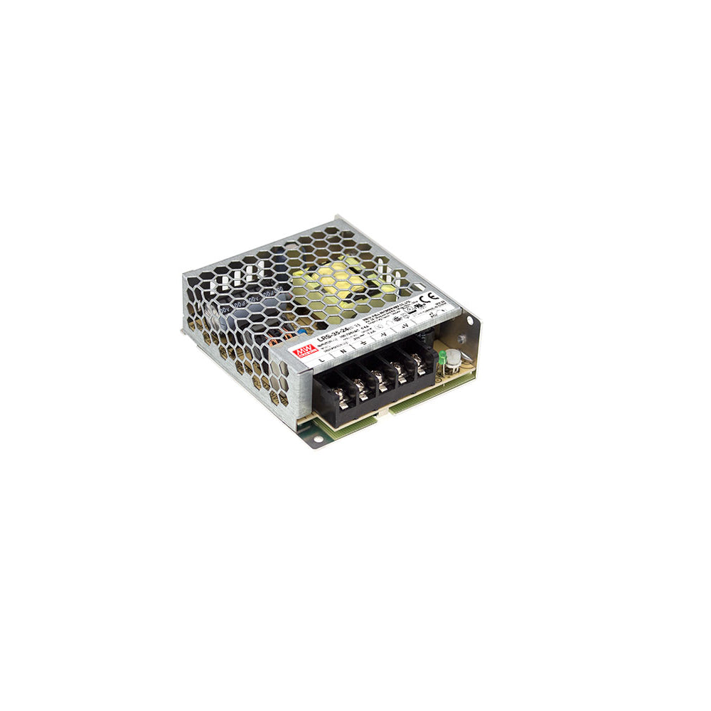 Suministrador Eléctrico Montable en Panel 5VCC 35W 7A – Mean Well LRS-35-5