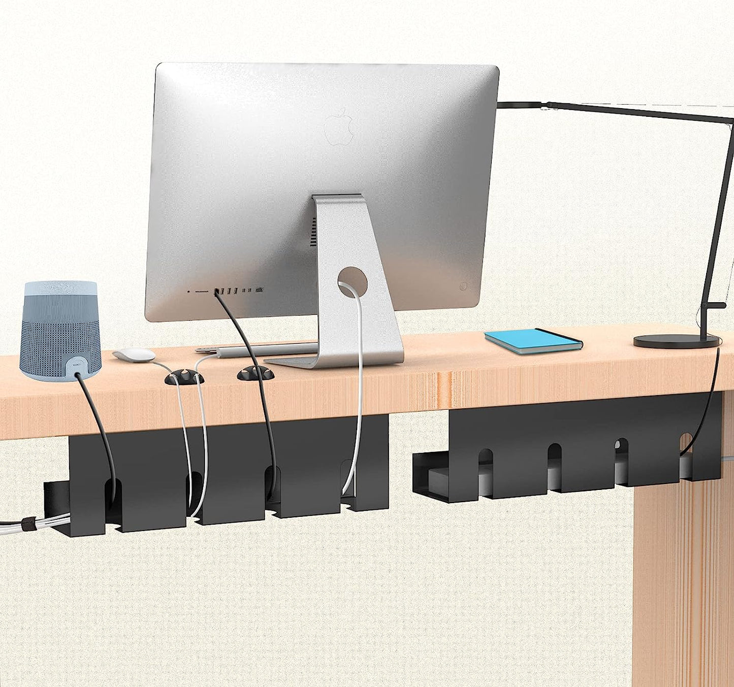 Organizador de Bandejas para Gestión de Cables – Conjunto de 2 Unidades