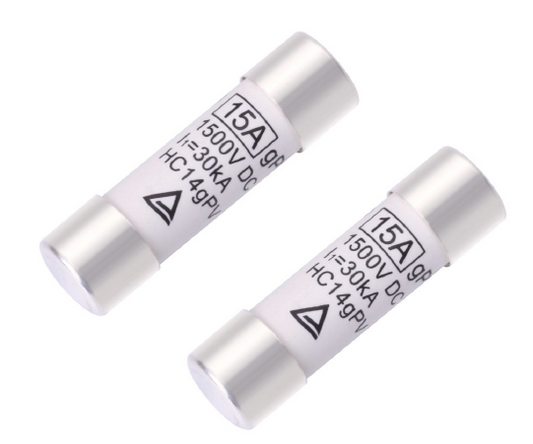 Fusible 15A, curva gPV, DC 1500V 14x51mm marca Hollyfuse