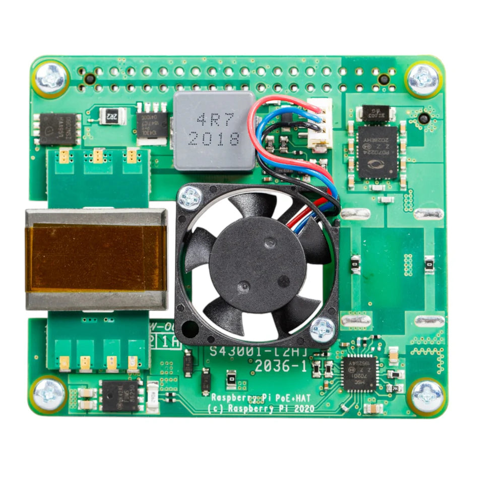 Raspberry Pi PoE+ HAT – Alimentación por Cable de Red