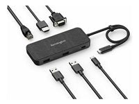 Kensington Replicador de puertos portátil 4K individual USB-C SD1650P con 100 W de alimentación Pass-Through
