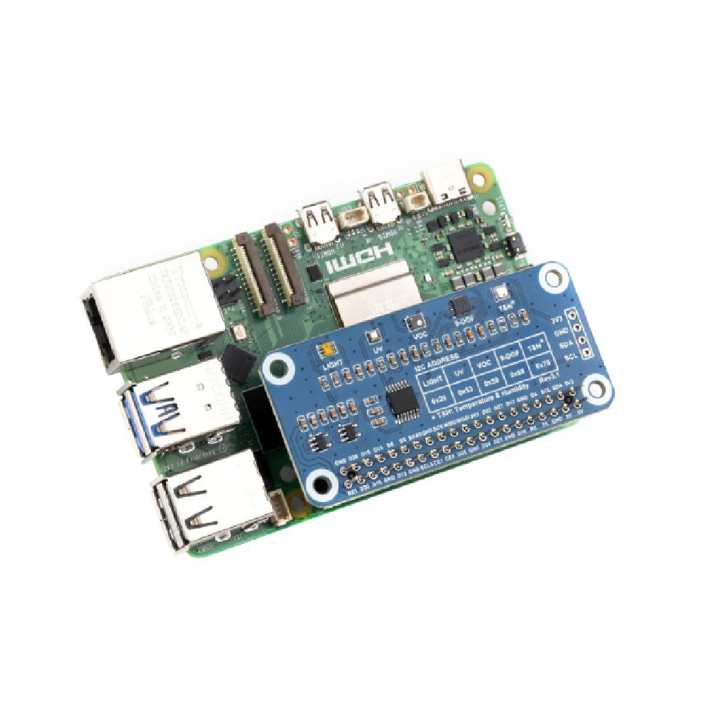 Sombrero Sensor para Raspberry Pi – Unidad Integrada de Múltiples Parámetros Ambientales I2C