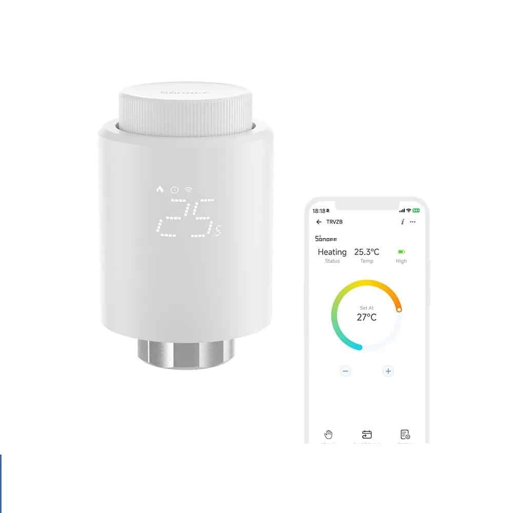 Regulador de temperatura inteligente Sonoff compatible con protocolo Zigbee