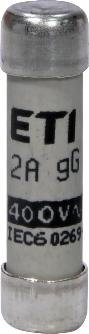 Fusible 8x32 mm; curva gG; 400V max.; marca ETI - 10A