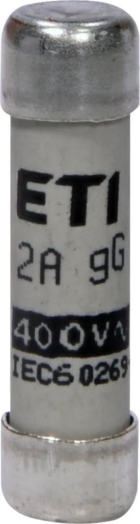 Fusible 8x32 mm; curva gG; 400V max.; marca ETI - 6A